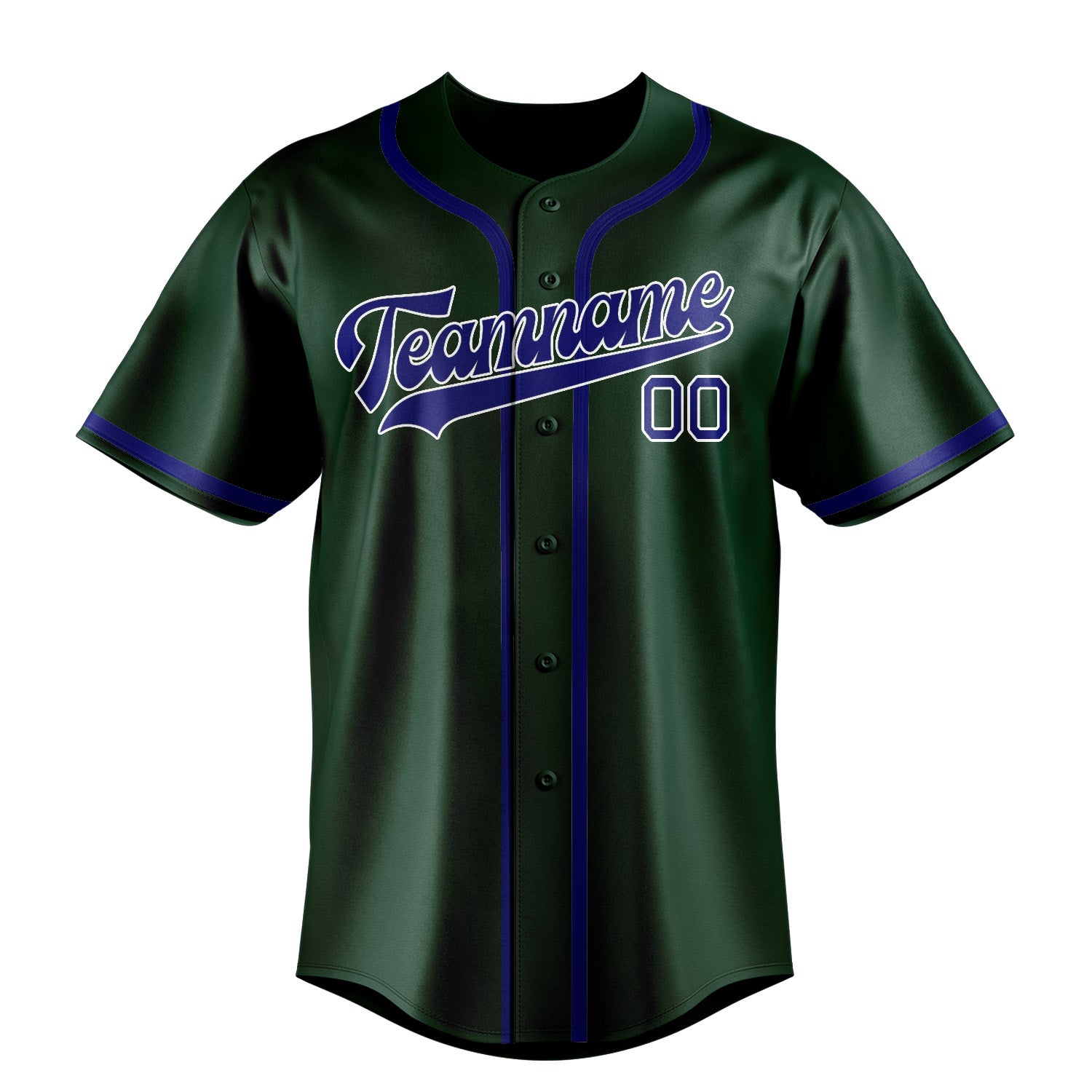 Maillot de baseball personnalisé vert ciel bleu