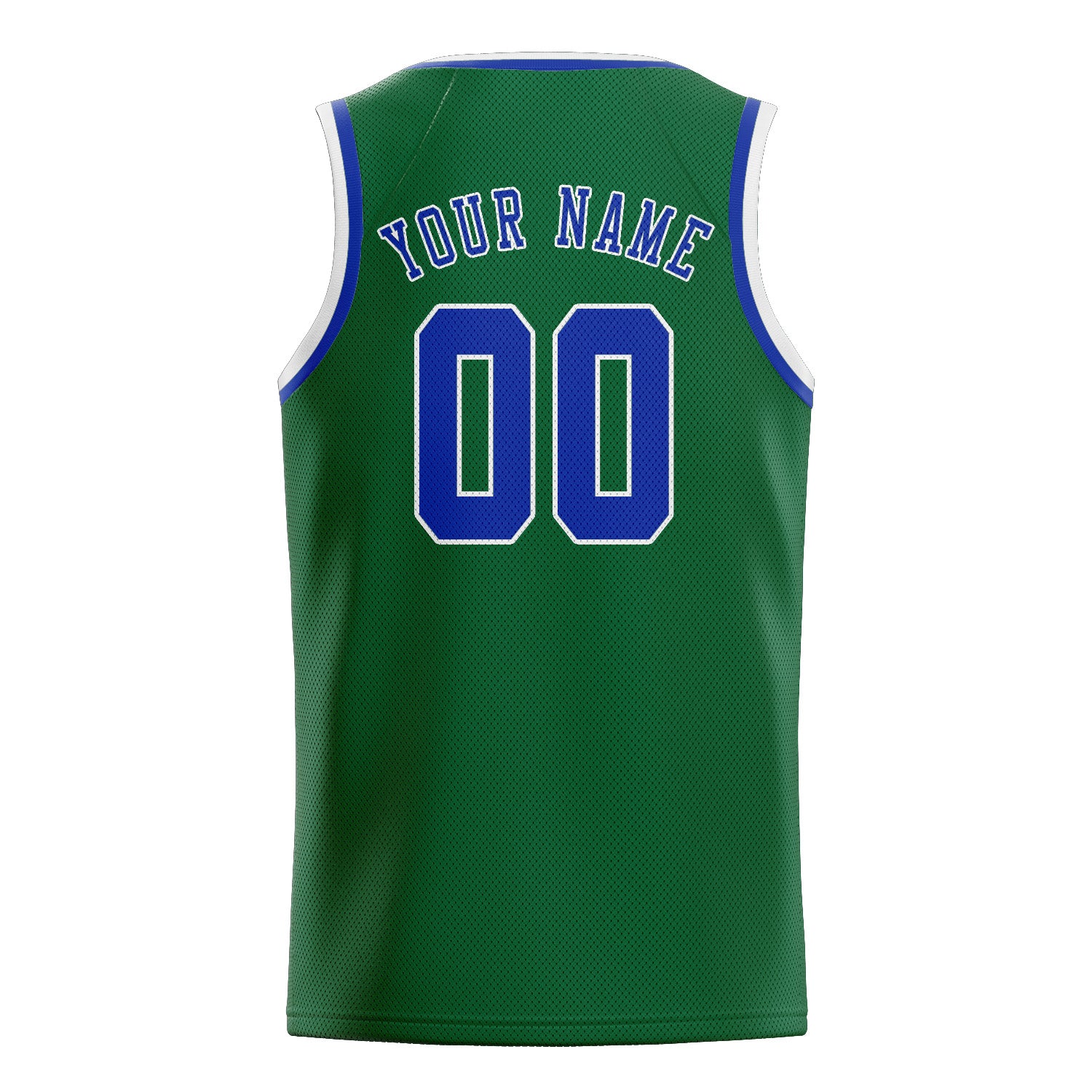 Maillot de basketball personnalisé vert ciel bleu ciel