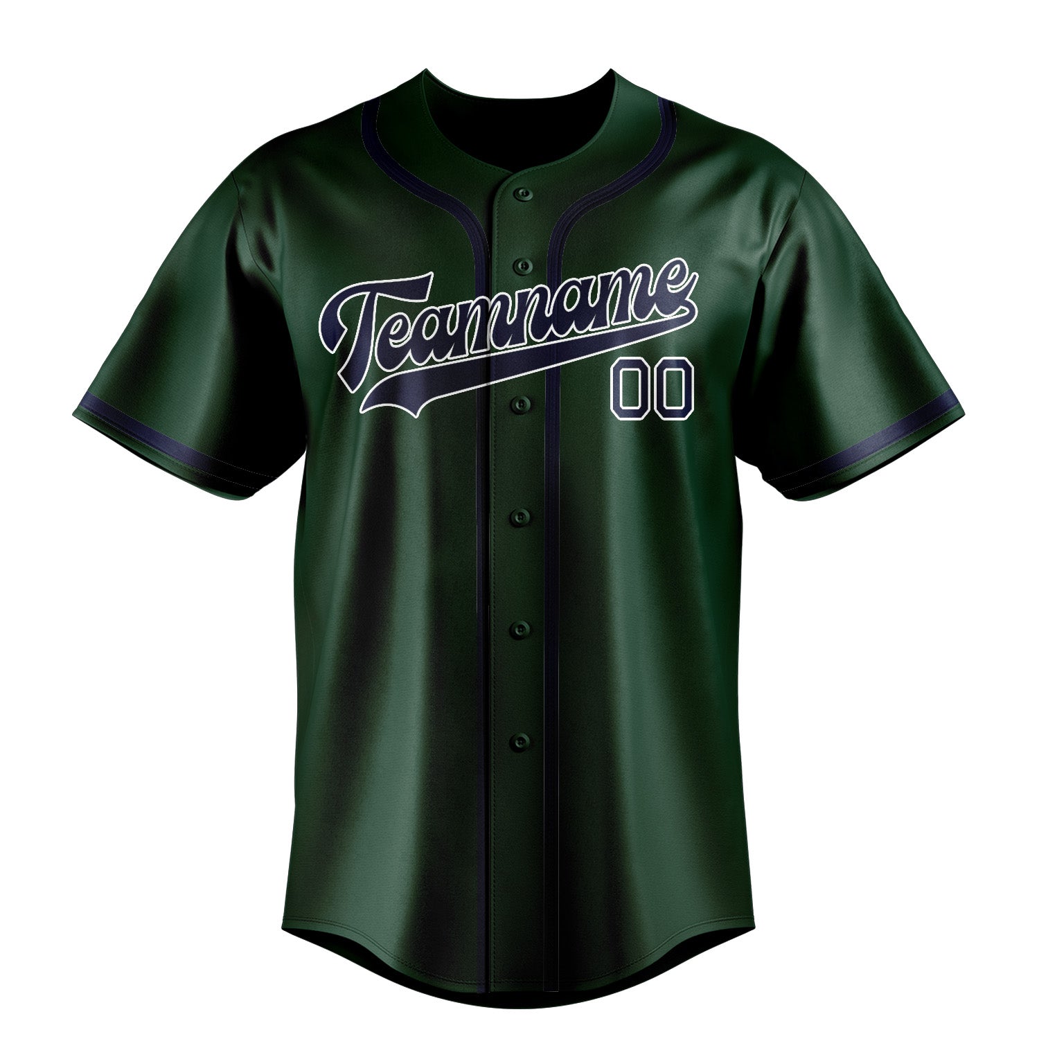Maillot de baseball personnalisé vert et bleu