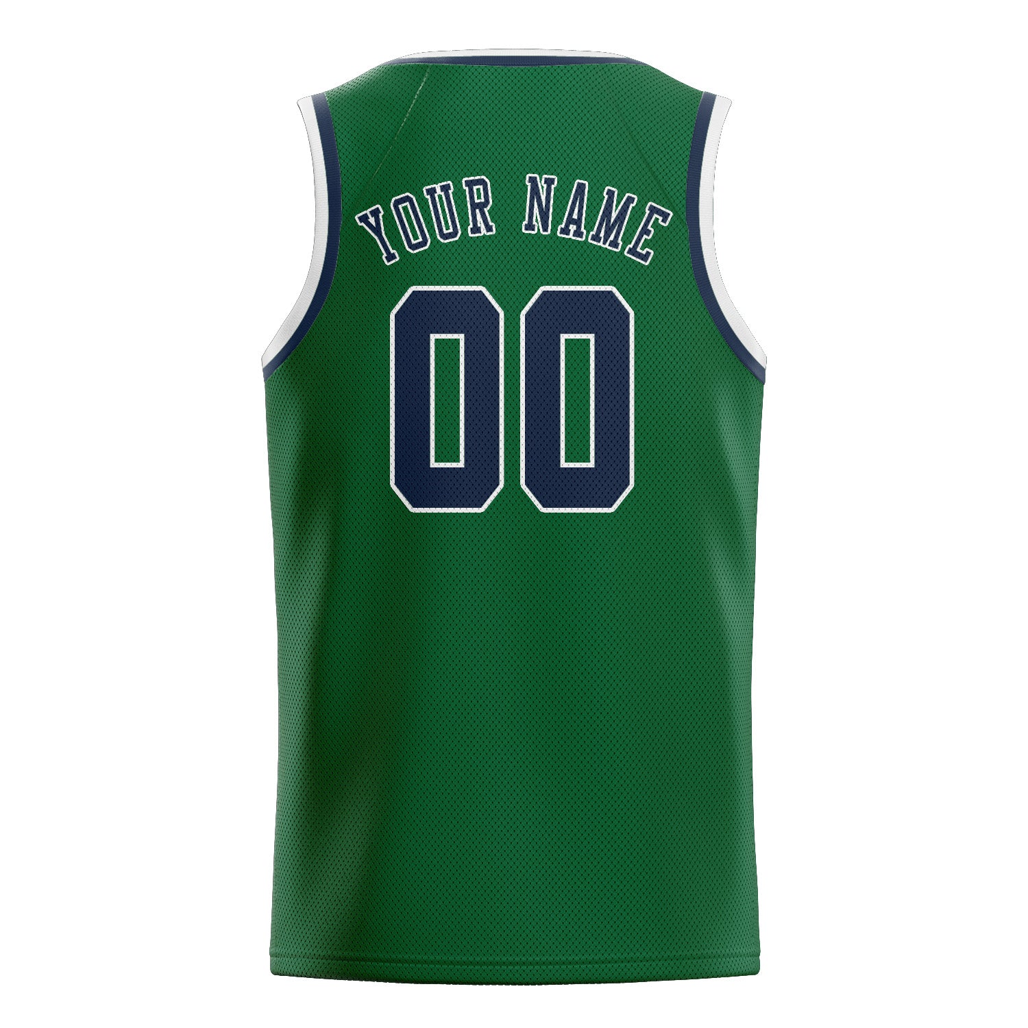 Maillot de basketball personnalisé vert et bleu