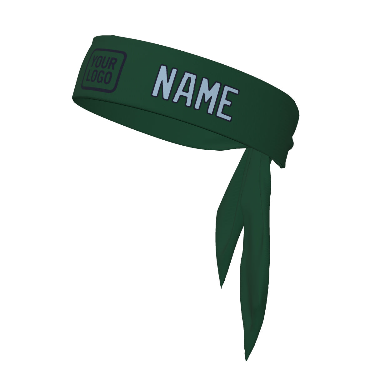 Bandeau personnalisé vert clair et bleu clair