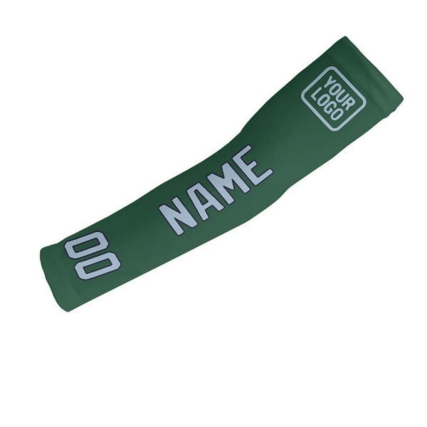 Manchon de bras personnalisé vert et bleu clair