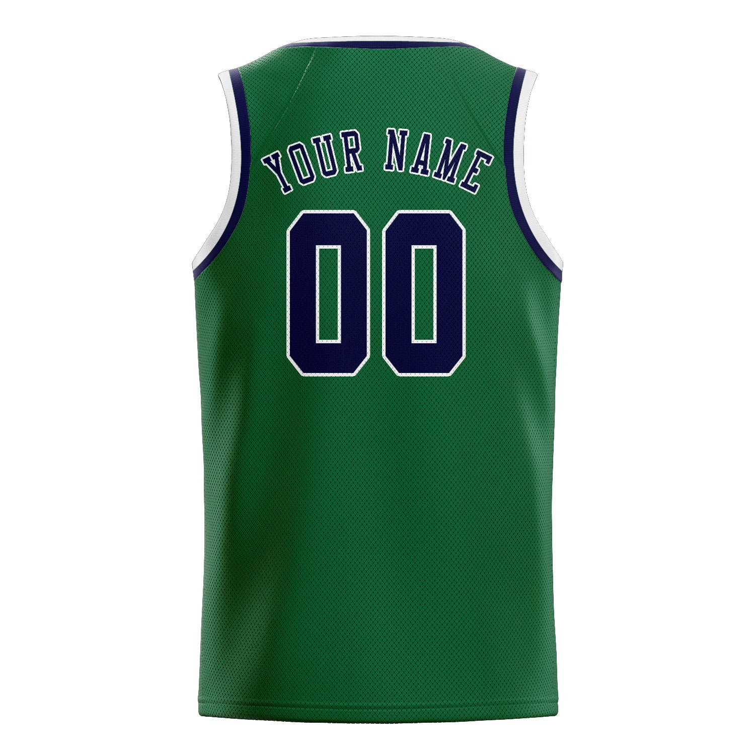 Maillot de basketball vert et marine personnalisé