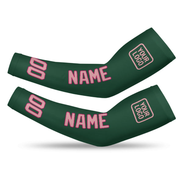 Manchon personnalisé vert et rose clair