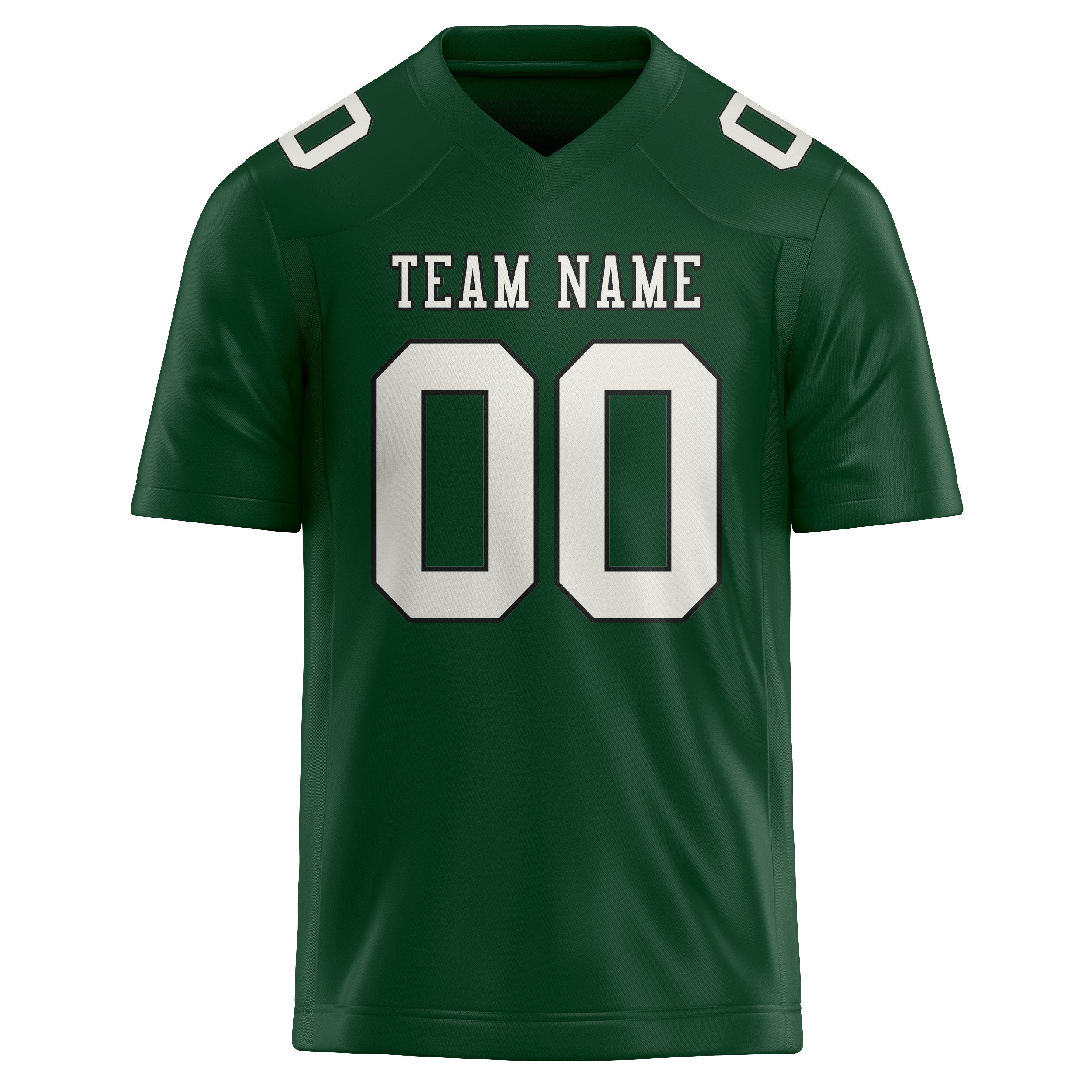 Maillot de football vert et blanc personnalisé
