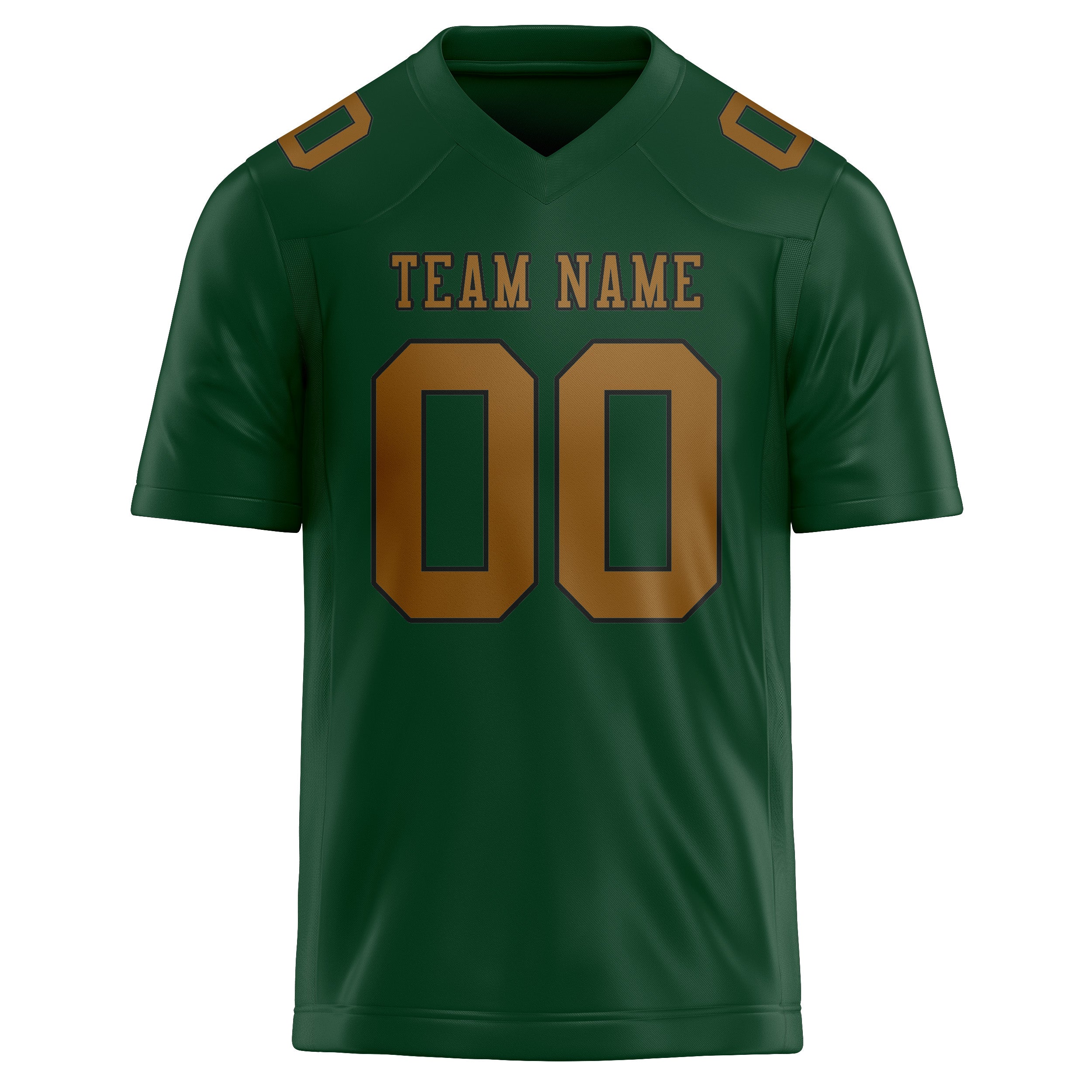 Maillot de football vert kaki personnalisé