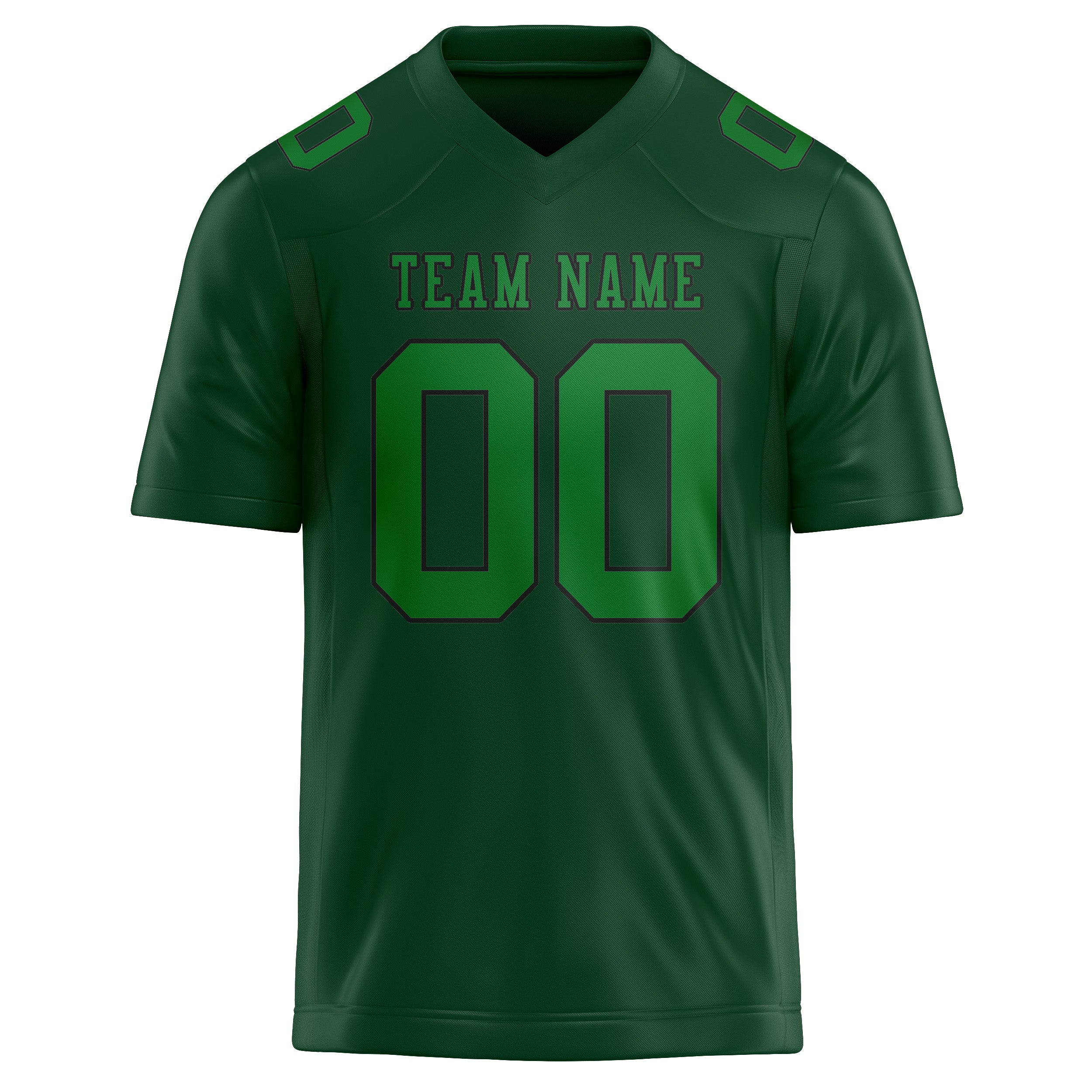 Maillot de football vert émeraude personnalisé