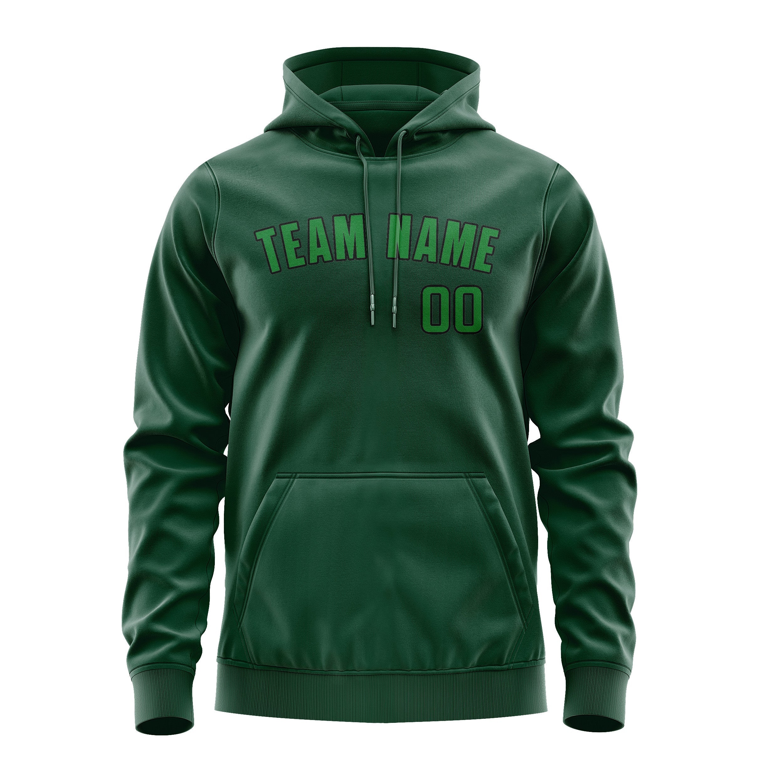 Custom Green Emerald Green Hoodie