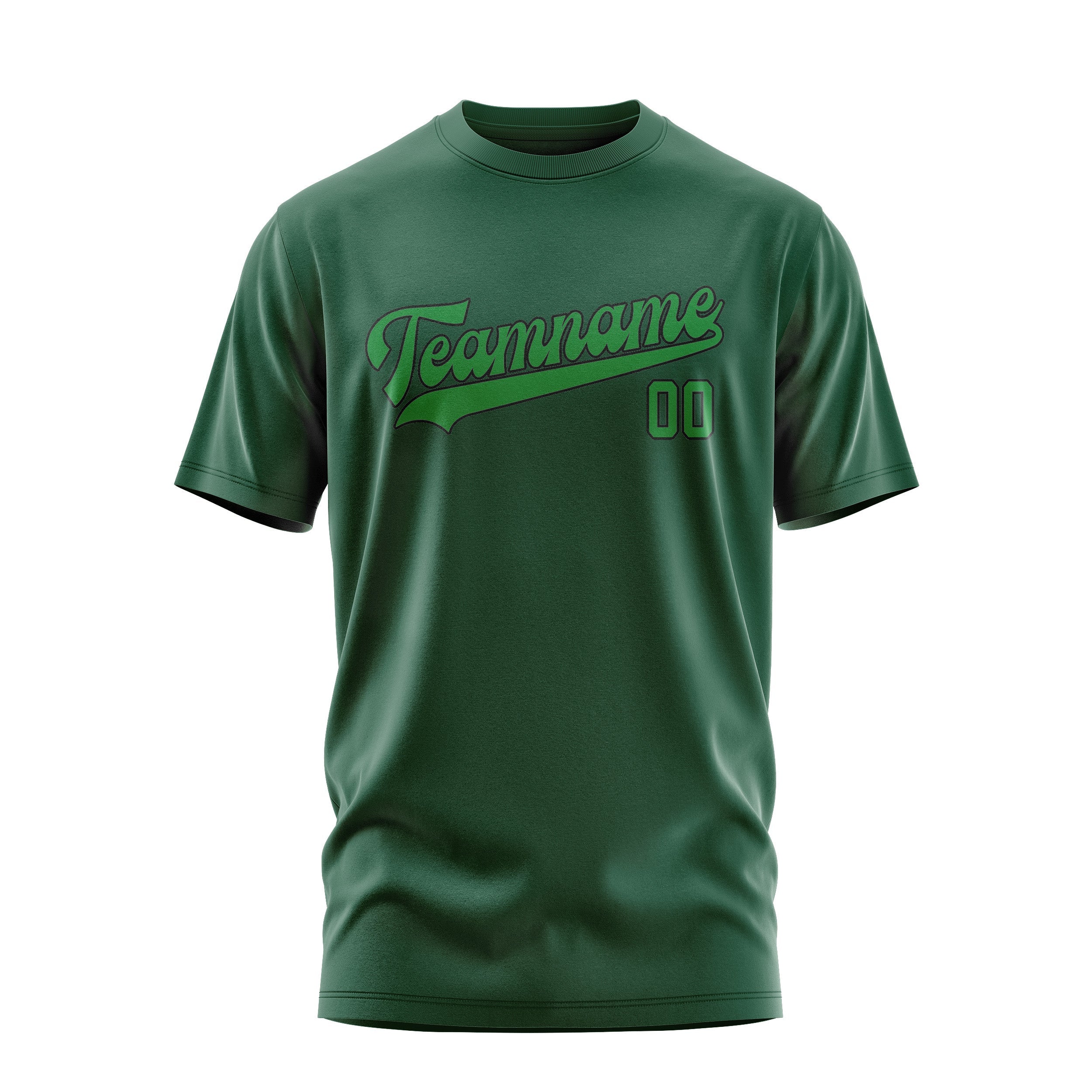 T-shirt vert émeraude personnalisé