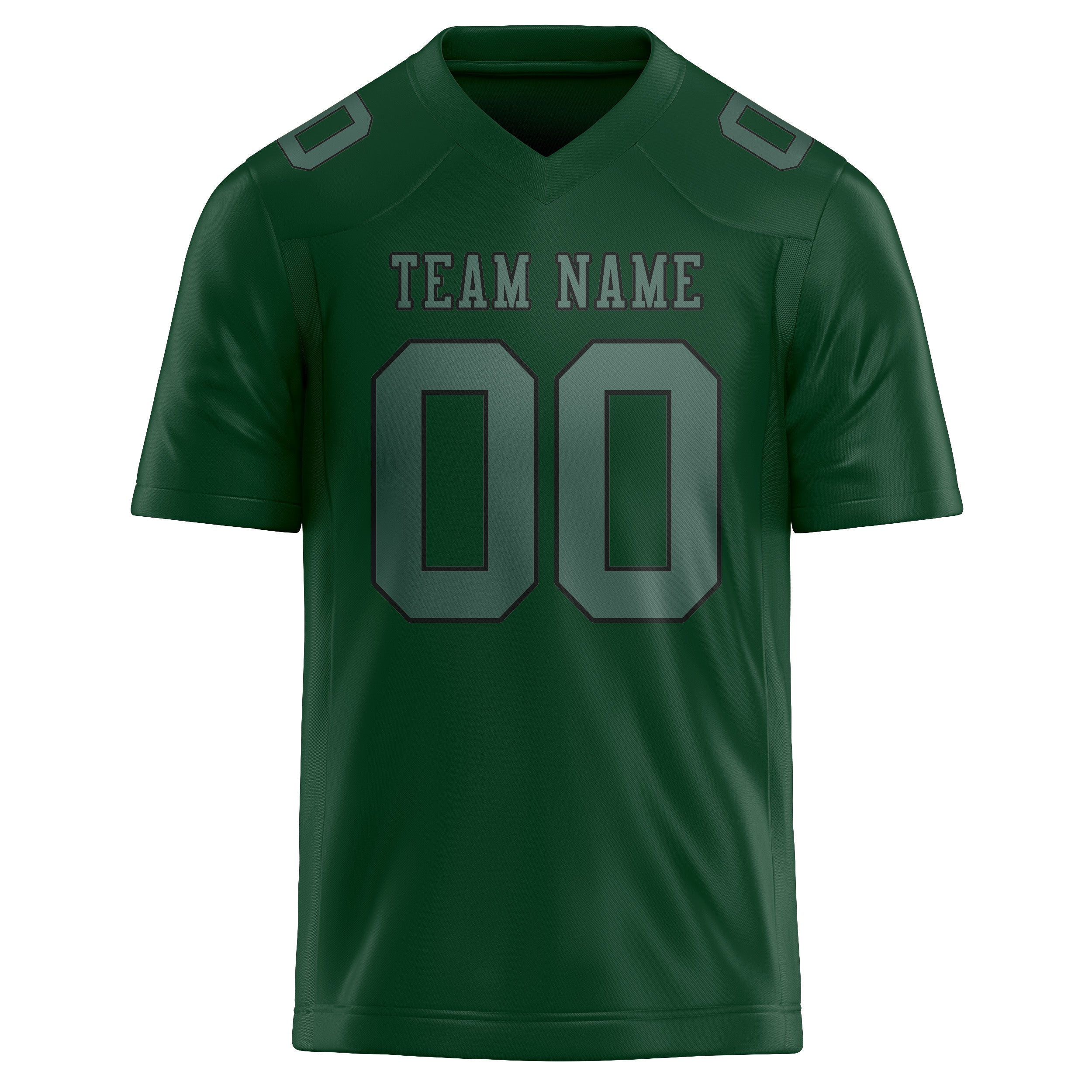 Maillot de football personnalisé vert et bleu
