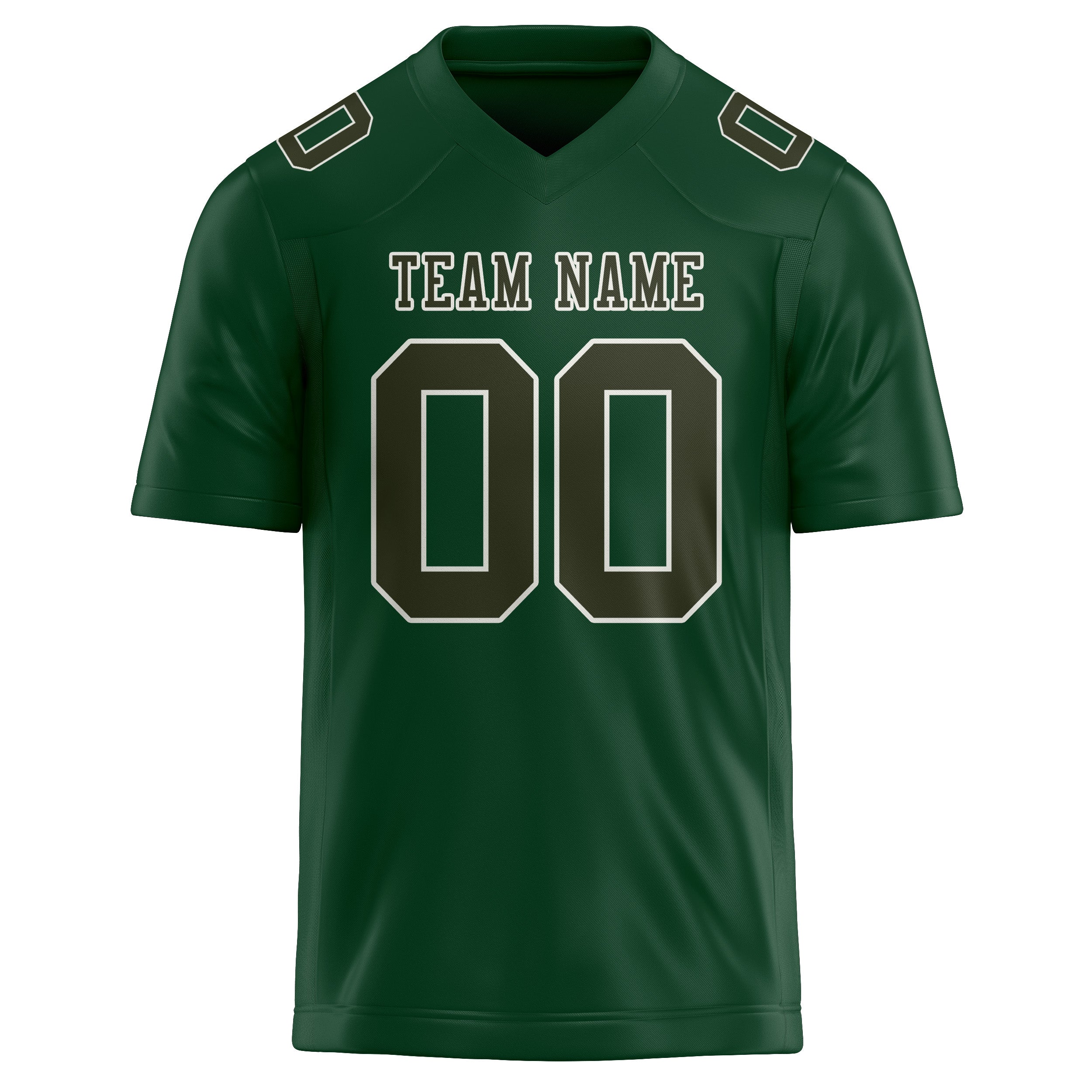 Maillot de football vert olive personnalisé