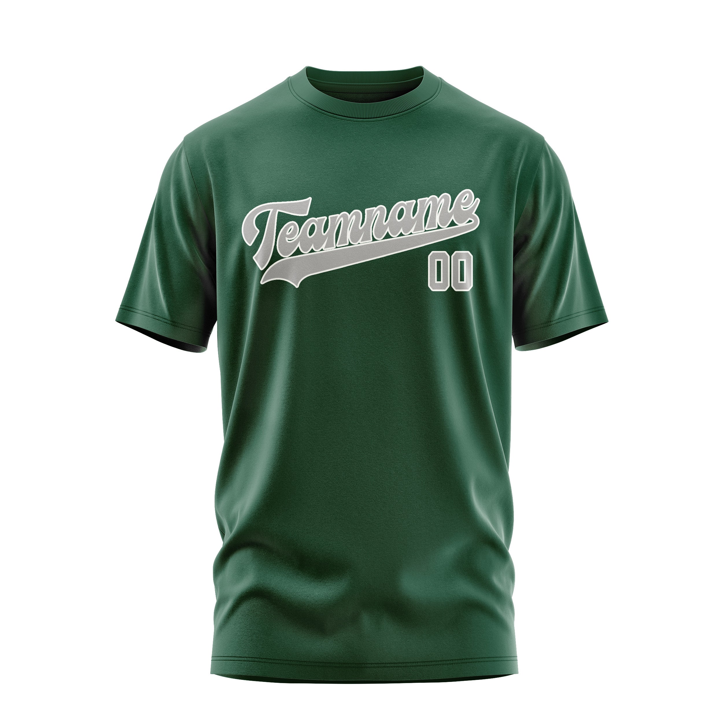 T-shirt personnalisé vert et gris