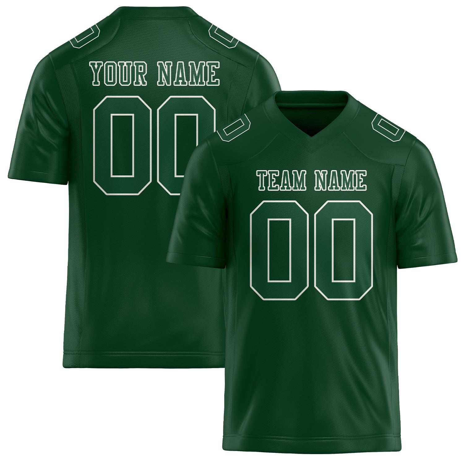 Maillot de football vert personnalisé