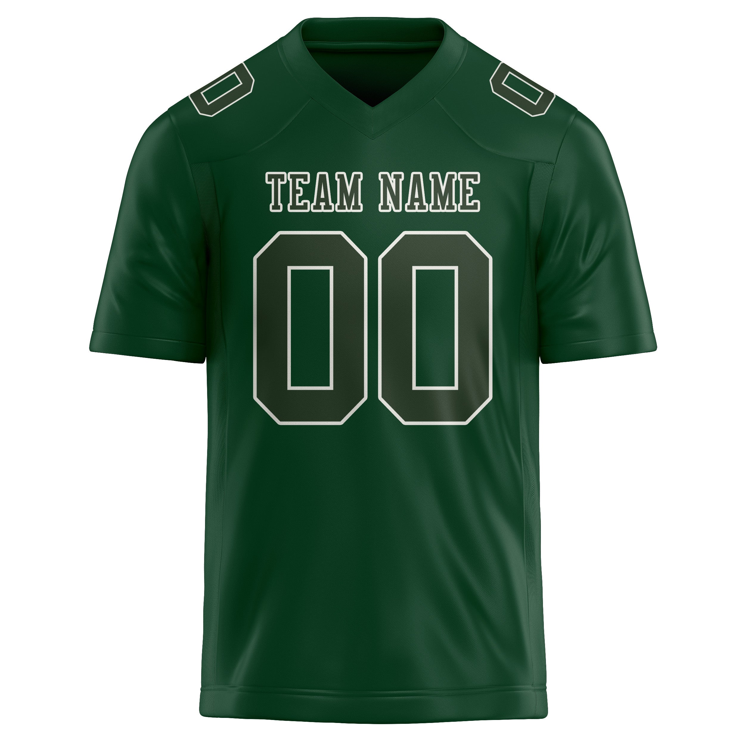 Maillot de football vert foncé personnalisé