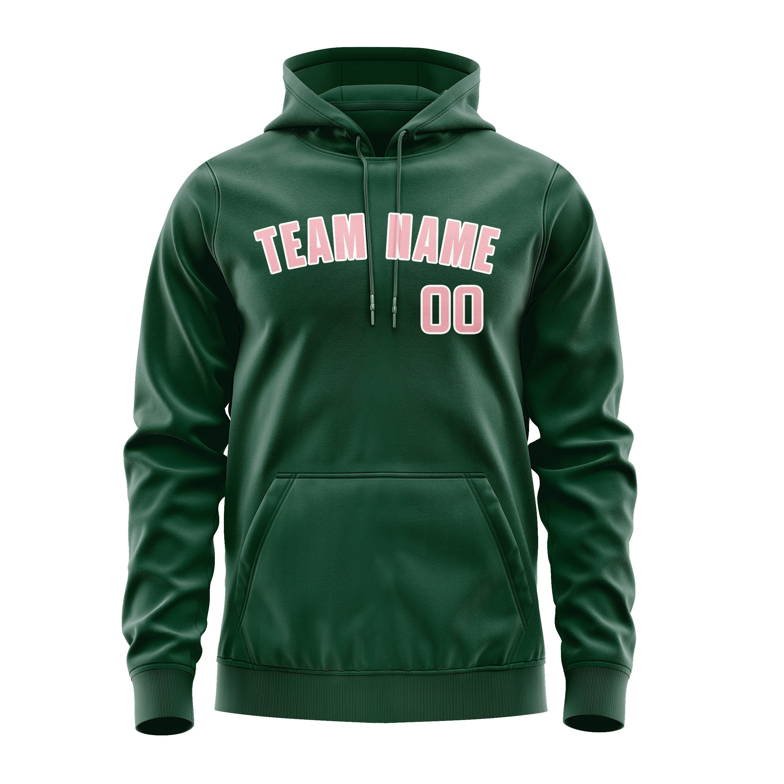 Sweat à capuche vert clair personnalisé 