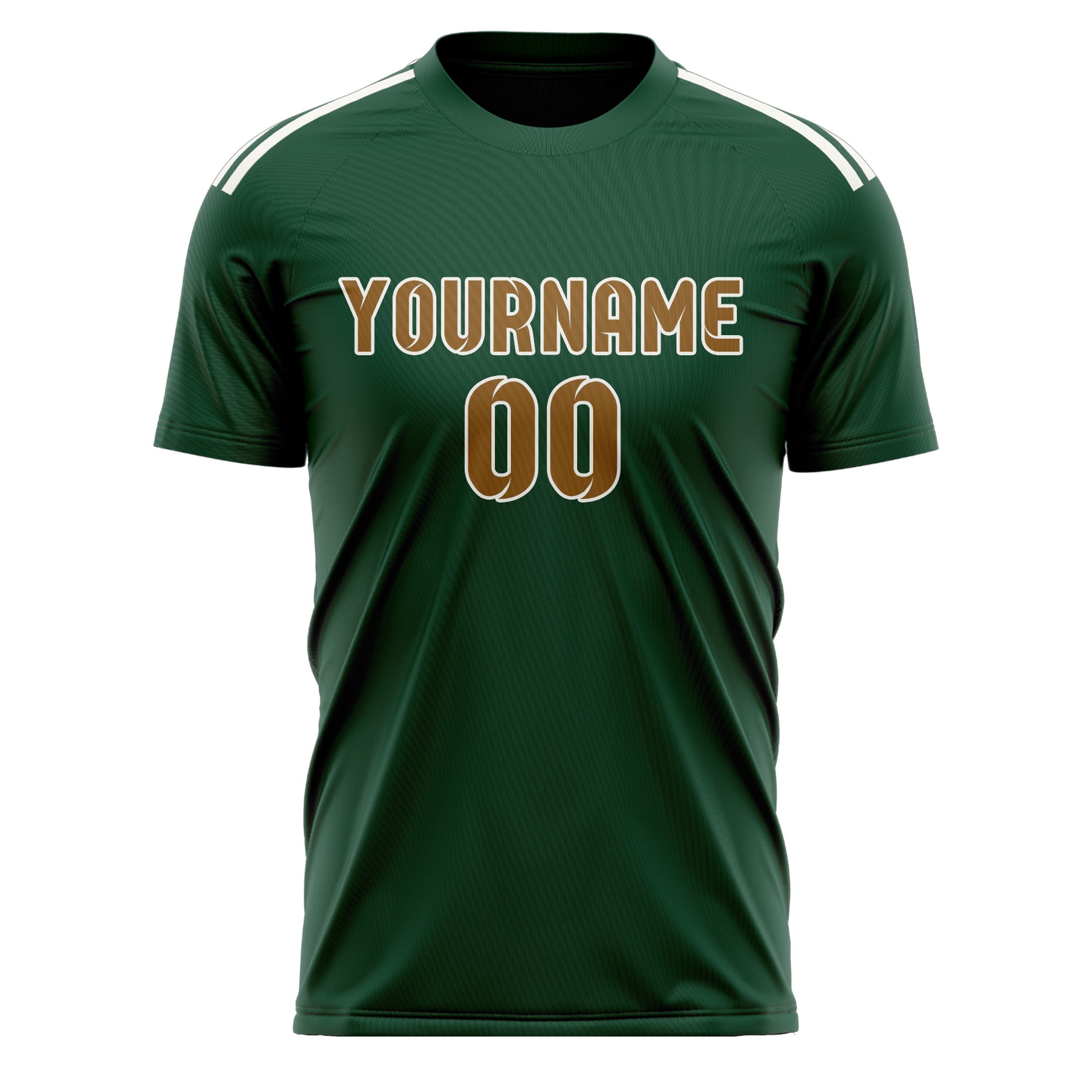 Maillot de football vert kaki personnalisé