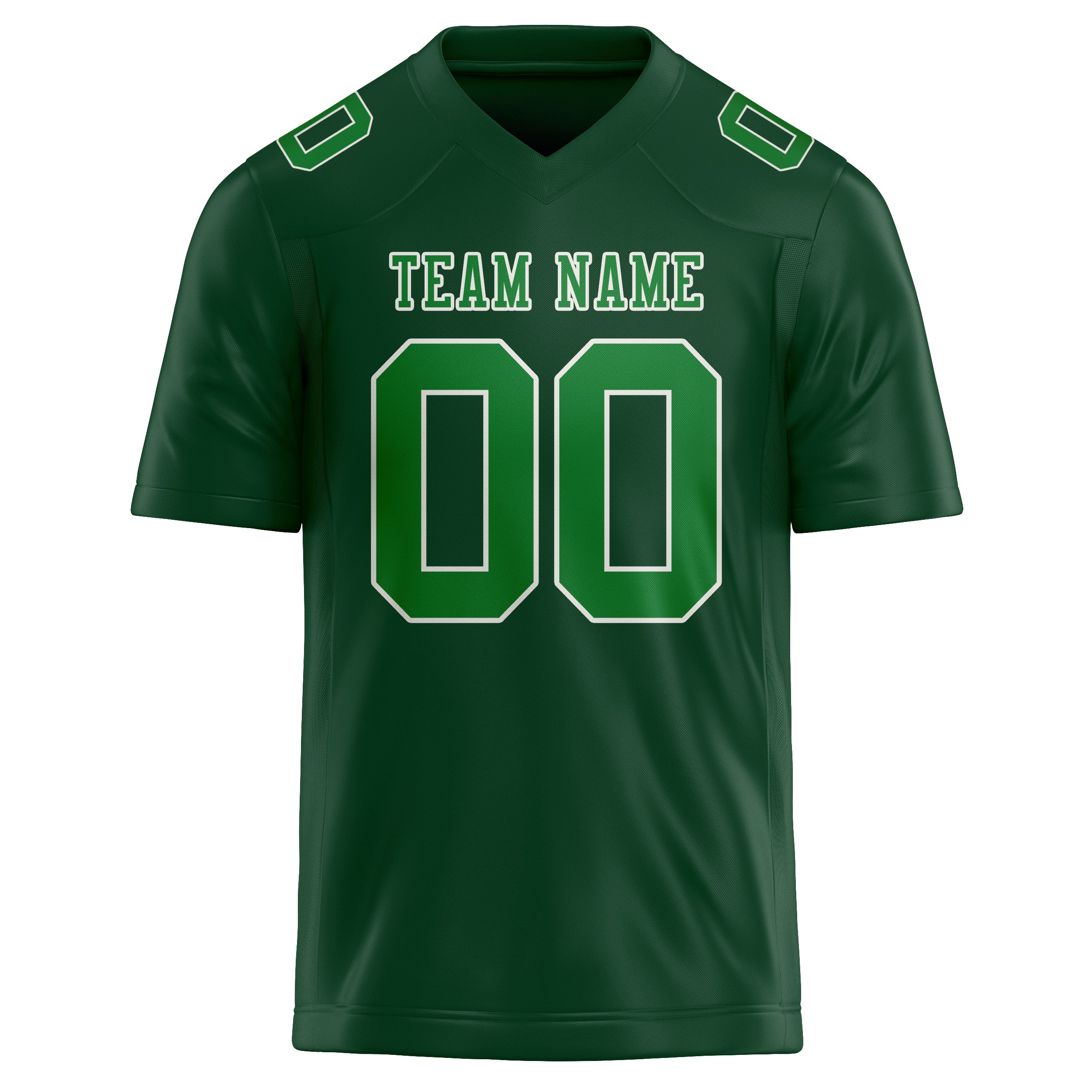 Maillot de football vert émeraude personnalisé