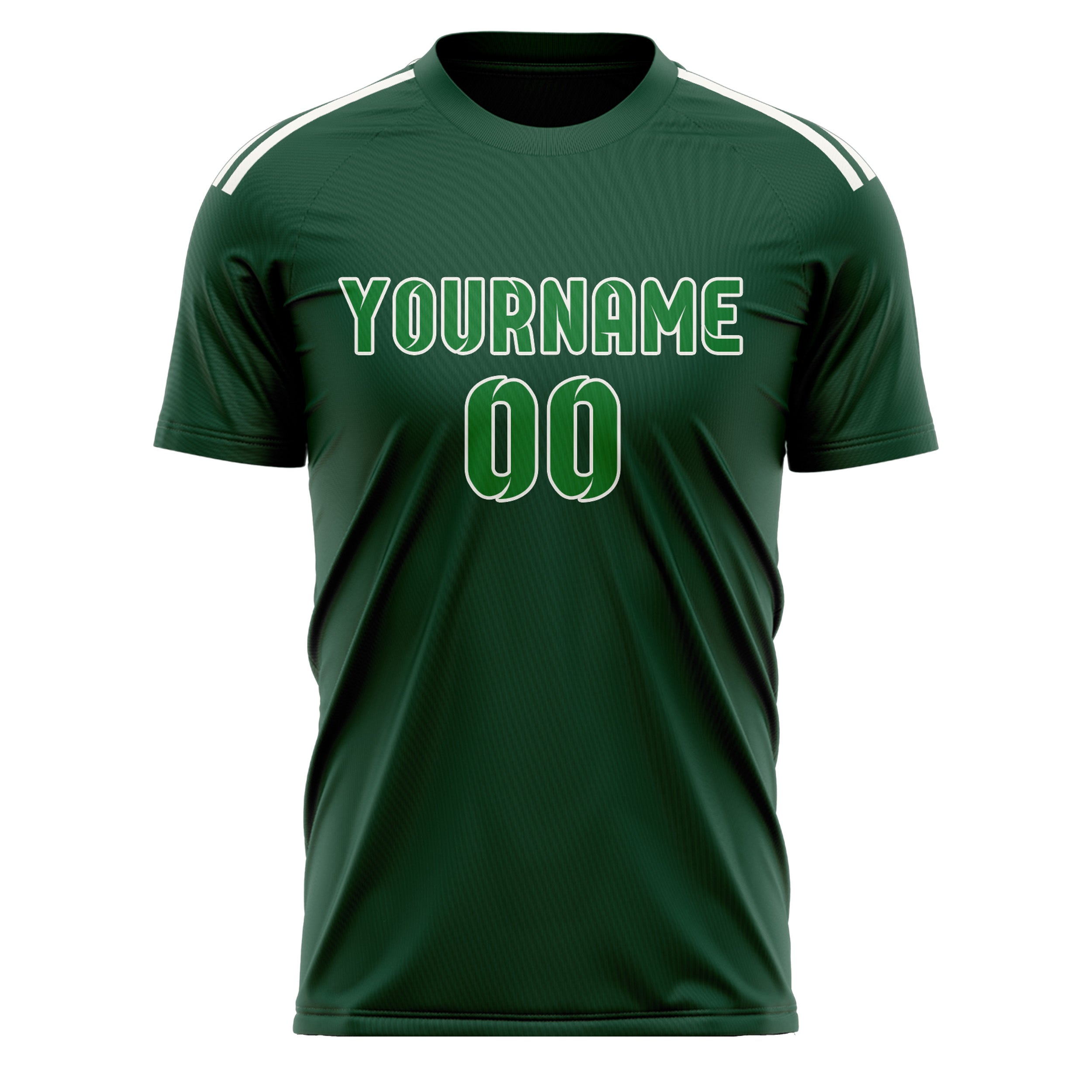 Maillot de football vert émeraude personnalisé