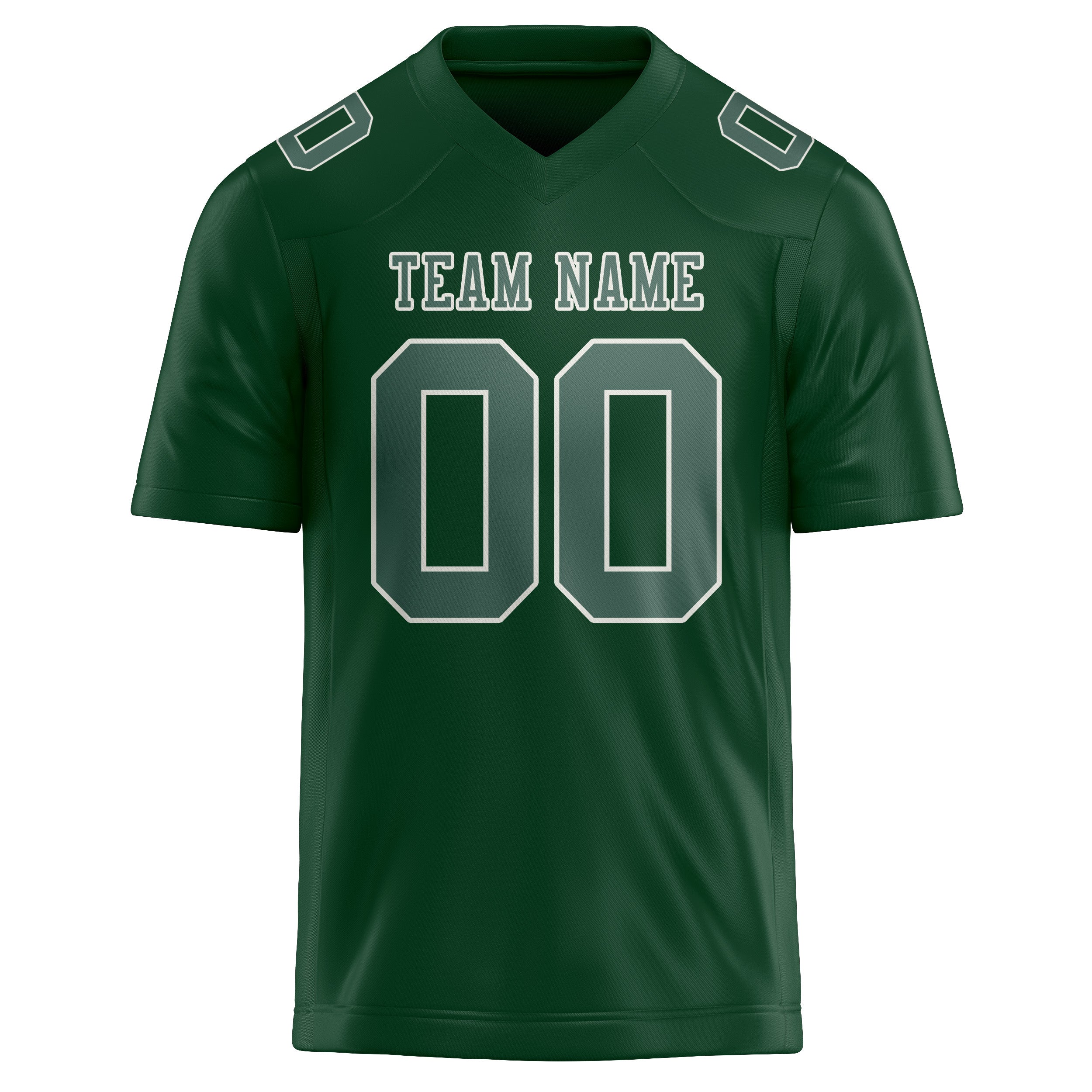 Maillot de football personnalisé vert et bleu