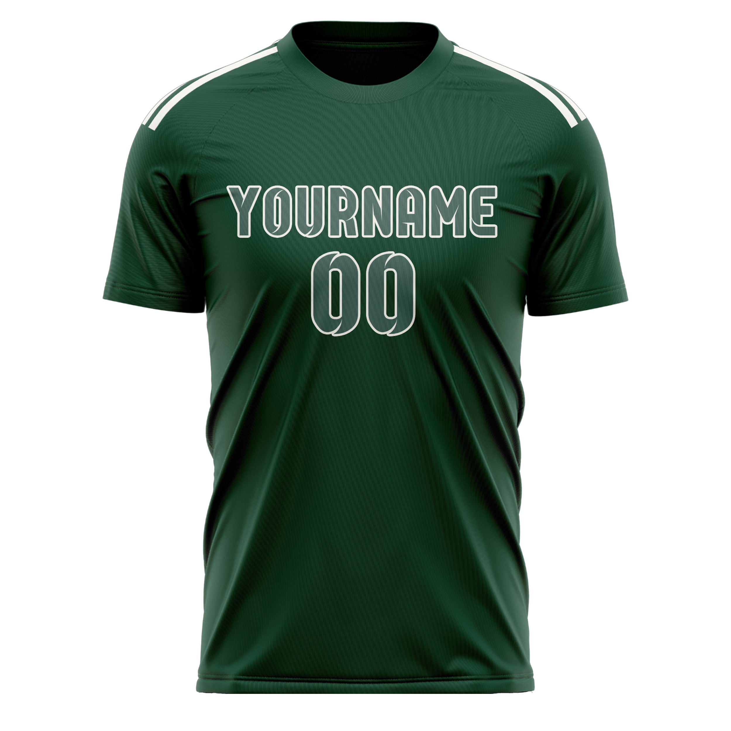 Maillot de football personnalisé vert et bleu