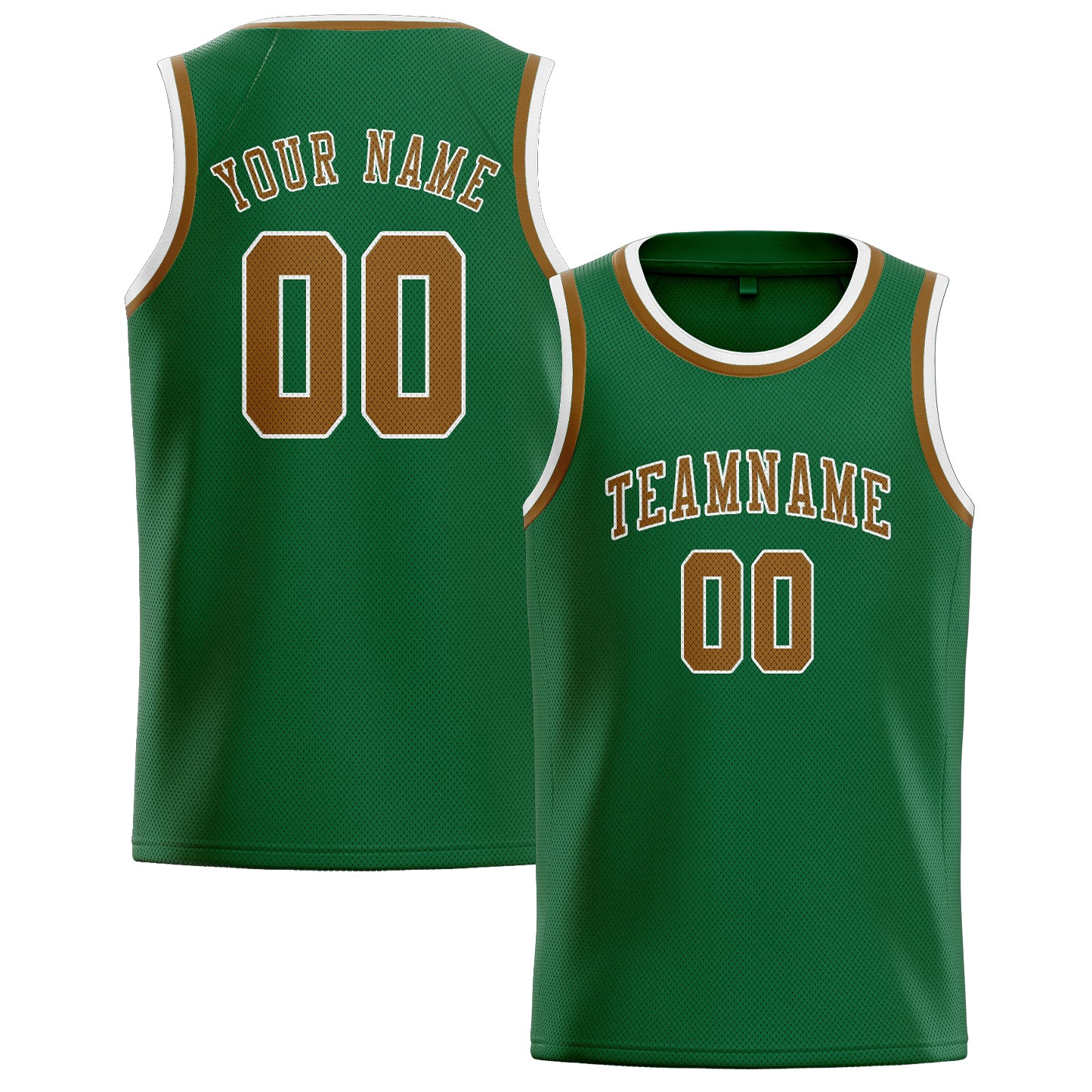 Maillot de basketball vert kaki personnalisé