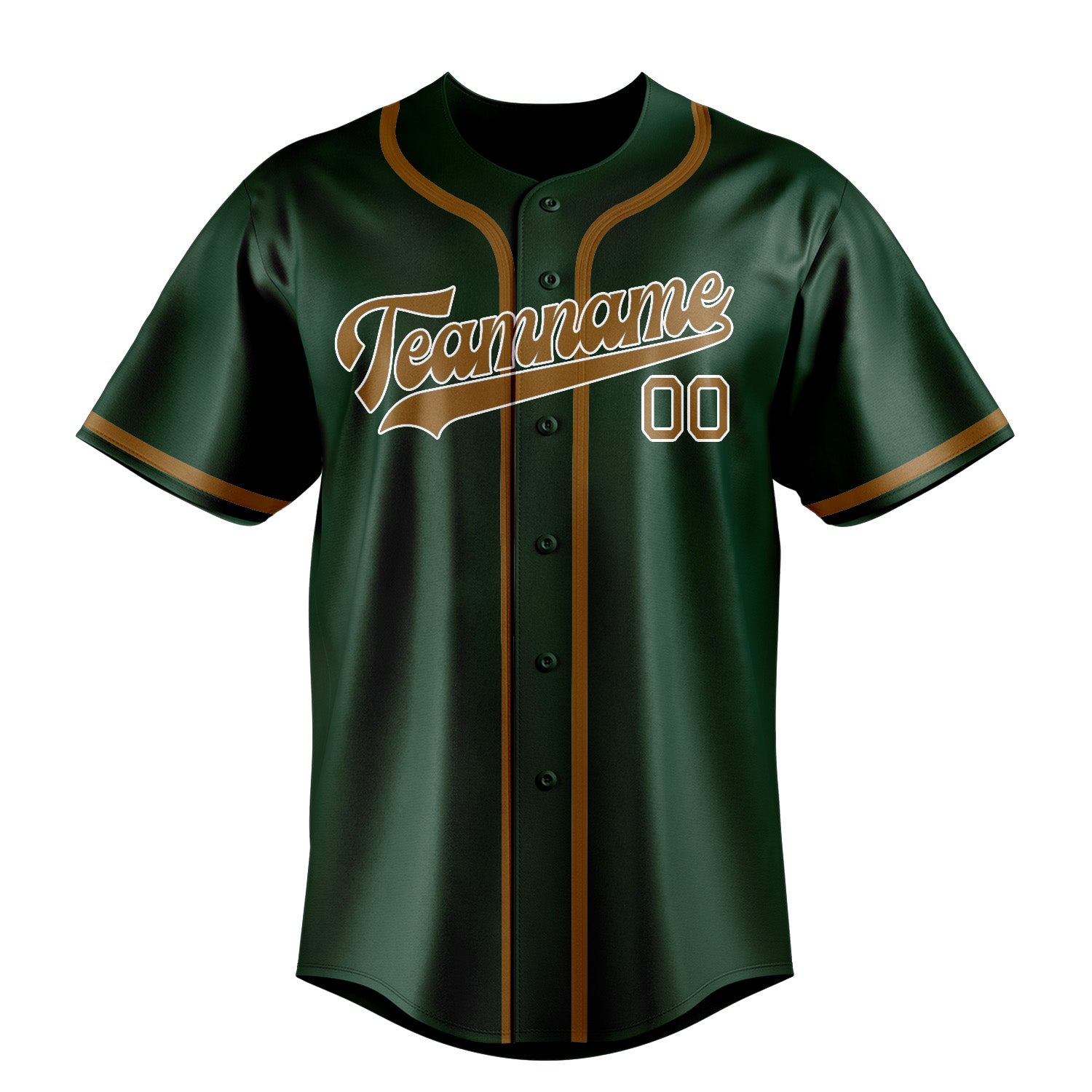 Maillot de baseball vert kaki personnalisé