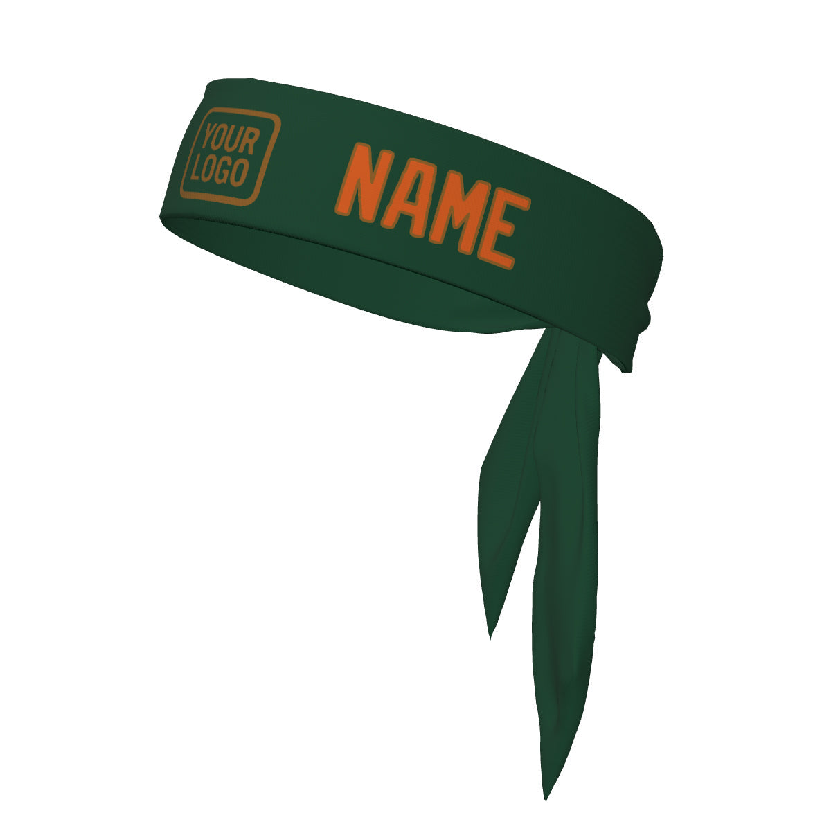 Bandeau vert orange personnalisé