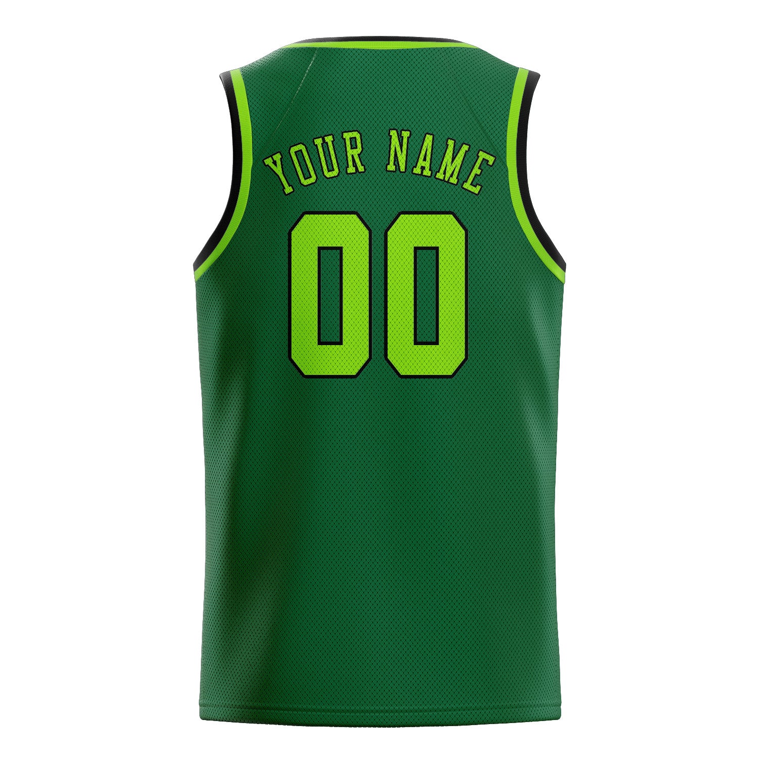 Maillot de basketball vert émeraude personnalisé