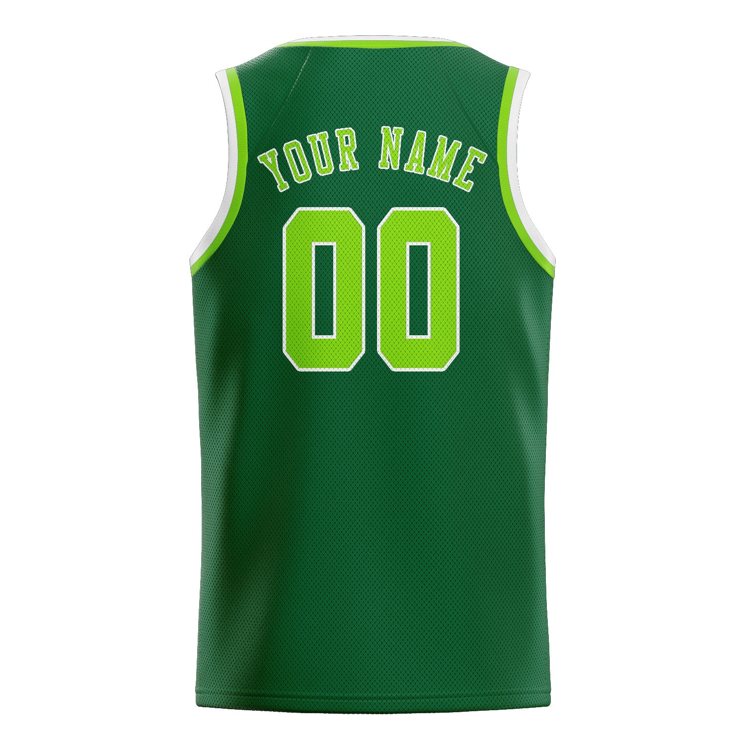 Maillot de basketball vert émeraude personnalisé