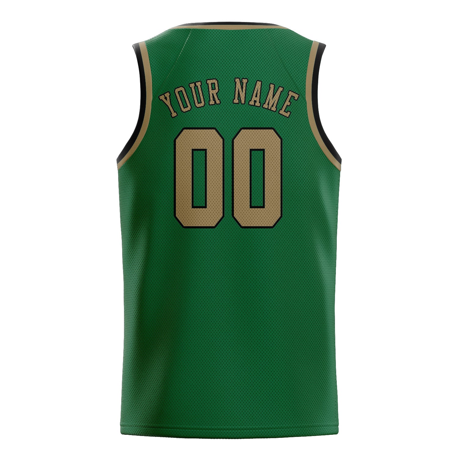 Maillot de basketball kaki clair vert personnalisé