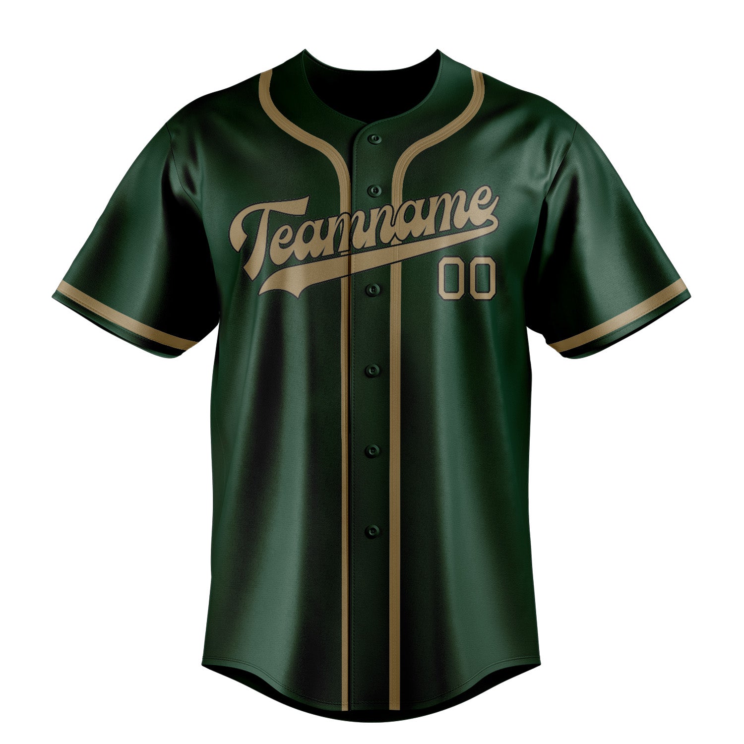 Maillot de baseball kaki clair vert personnalisé