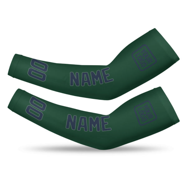 Manchon de bras personnalisé vert et bleu