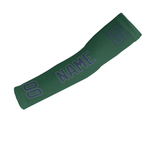 Manchon de bras personnalisé vert et bleu