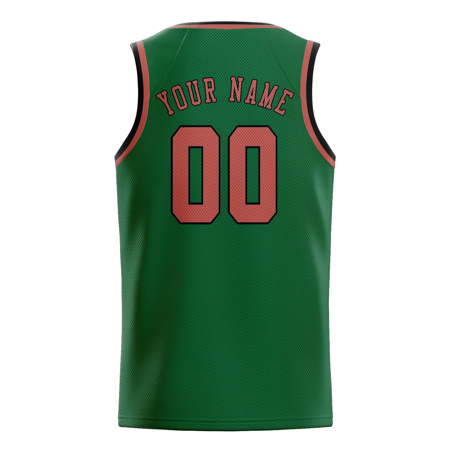 Maillot de basketball personnalisé vert cuivre rose