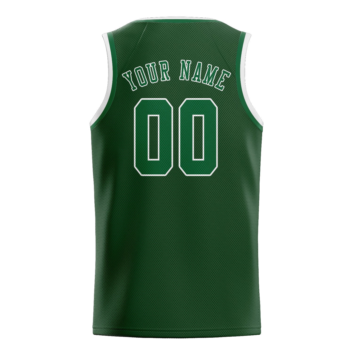 Maillot de basketball vert foncé personnalisé