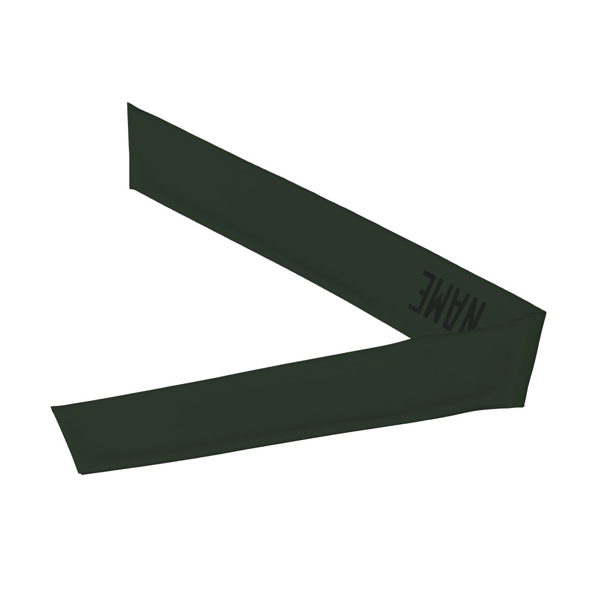 Bandeau personnalisé vert foncé et noir