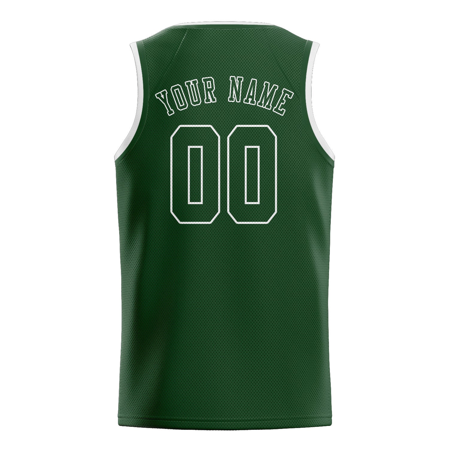 Maillot de basketball vert foncé personnalisé