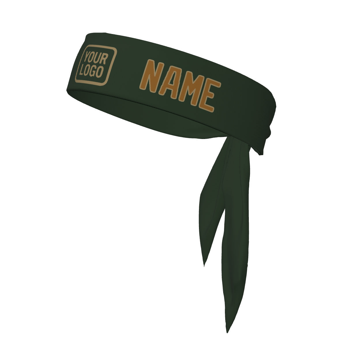 Bandeau kaki vert foncé personnalisé