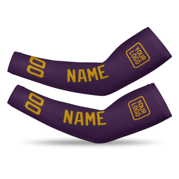 Manchon personnalisé violet et jaune