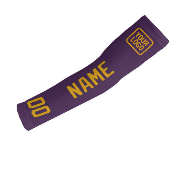 Manchon personnalisé violet et jaune