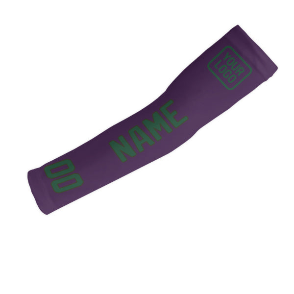 Manchon de bras personnalisé violet et vert