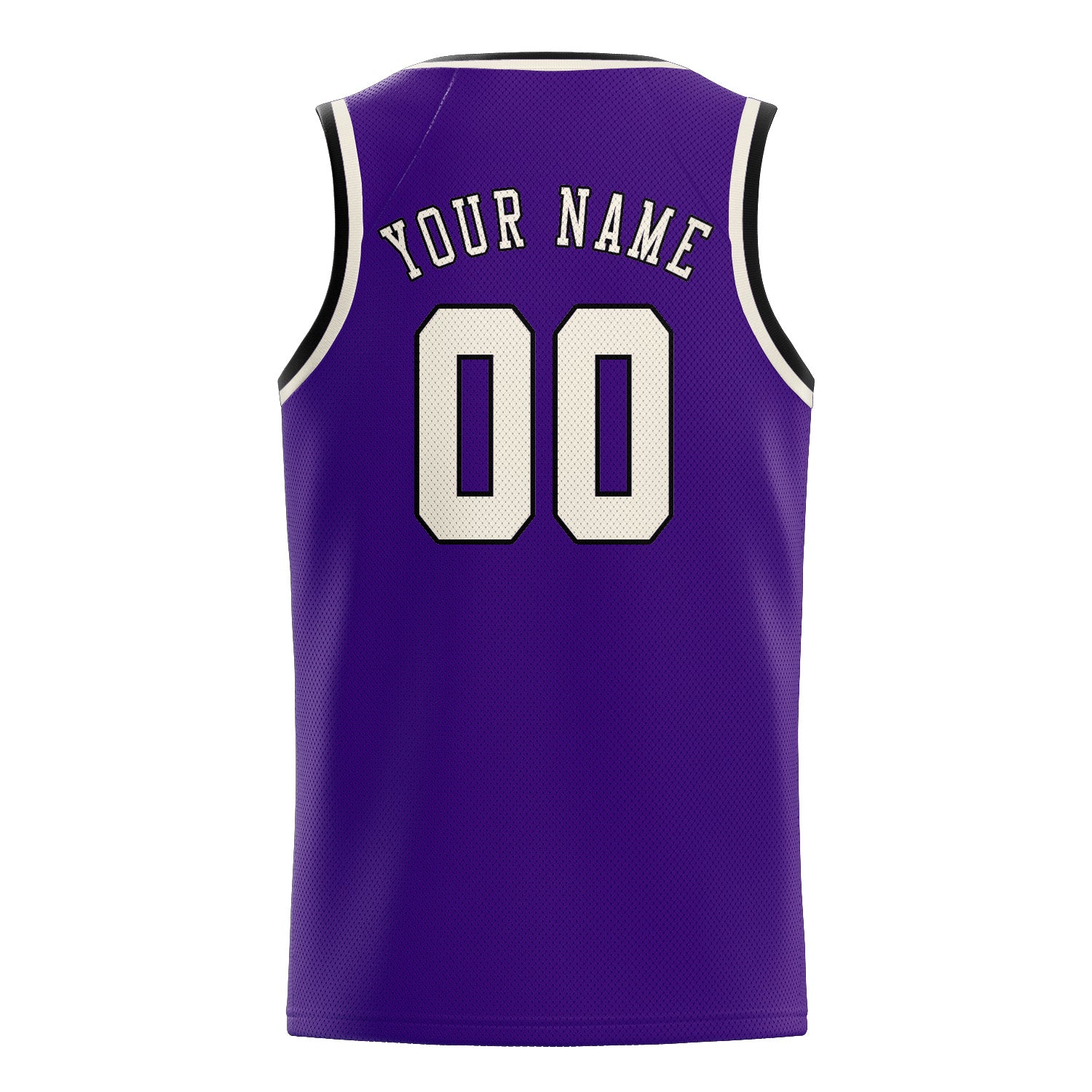Maillot de basket-ball personnalisé violet crème