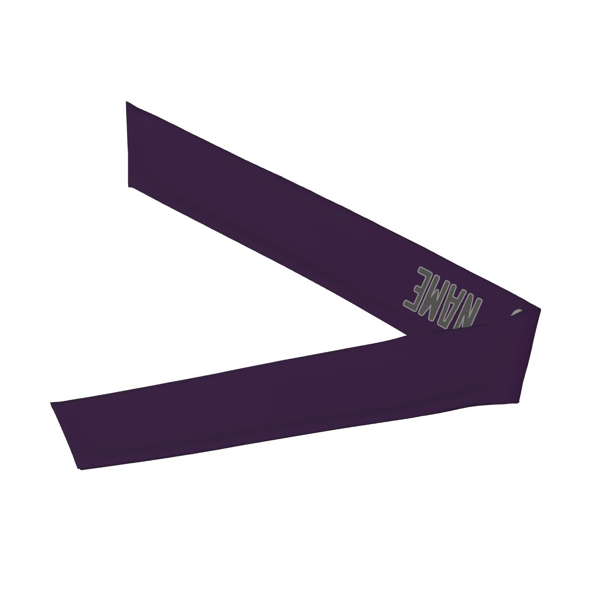 Bandeau personnalisé violet et gris foncé