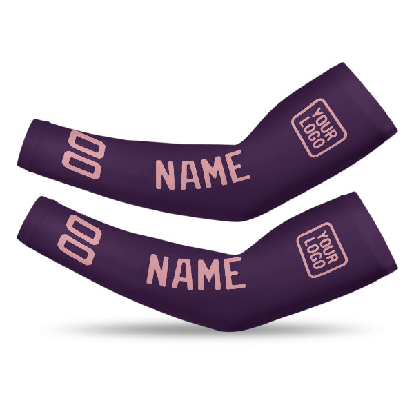 Manchon personnalisé violet et rose clair