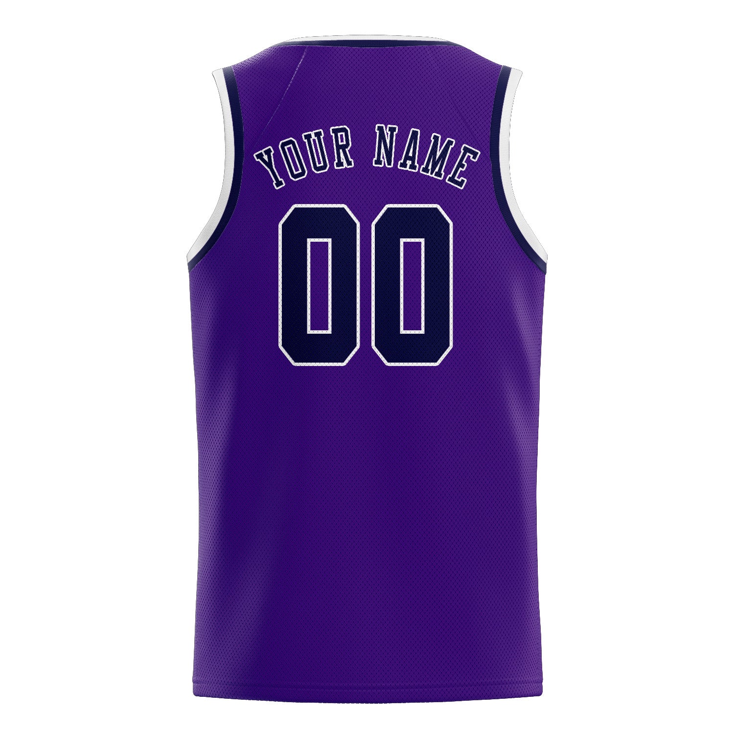 Maillot de basketball personnalisé violet et marine