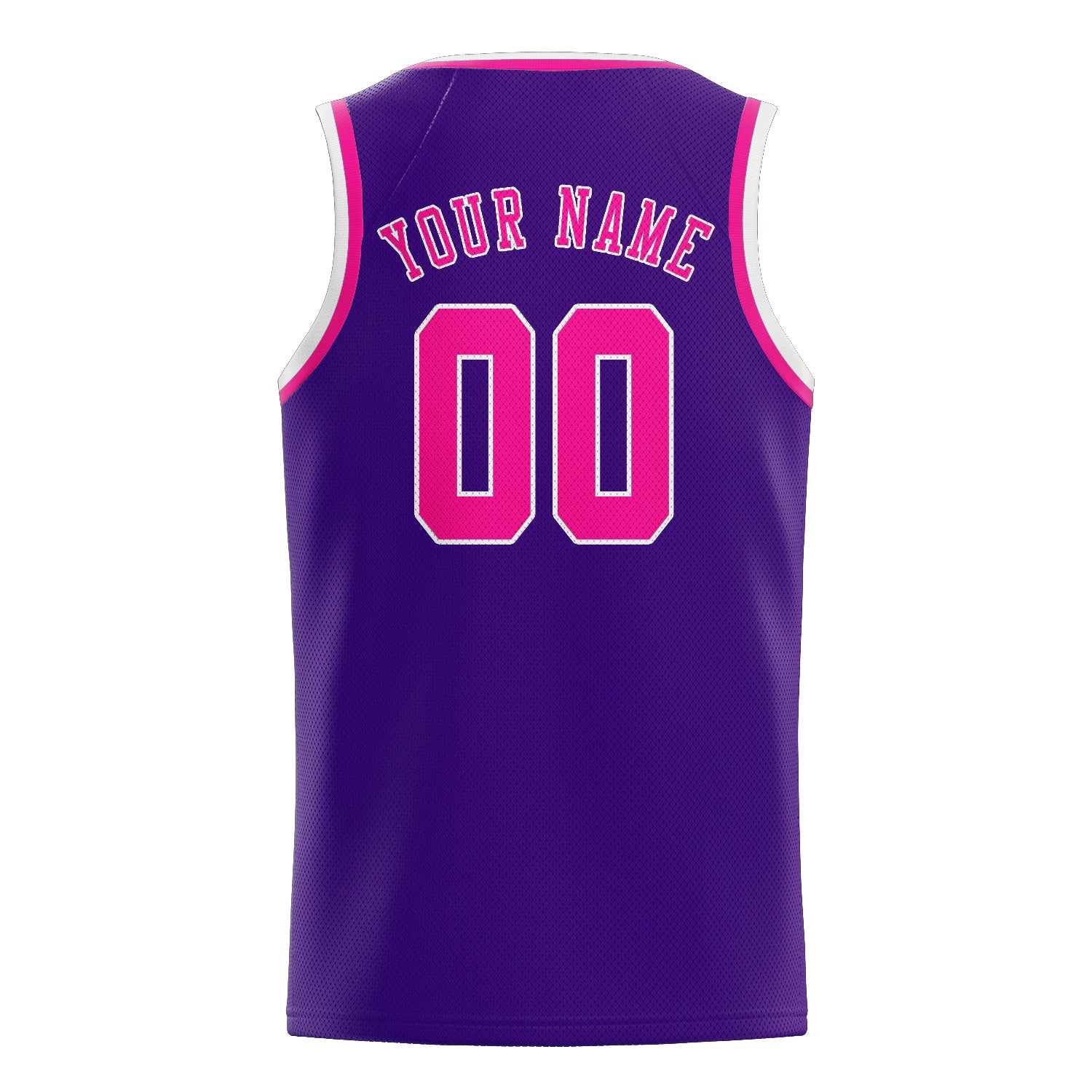 Maillot de basketball personnalisé violet et rose