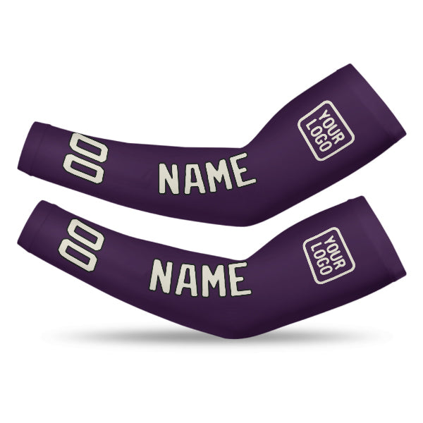 Manchon de bras personnalisé violet crème