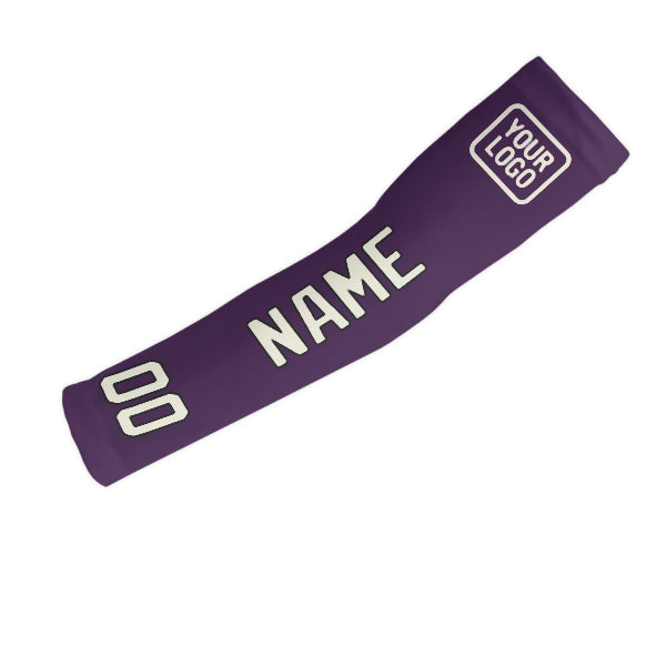Manchon de bras personnalisé violet crème