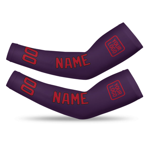 Manchon personnalisé violet et rouge