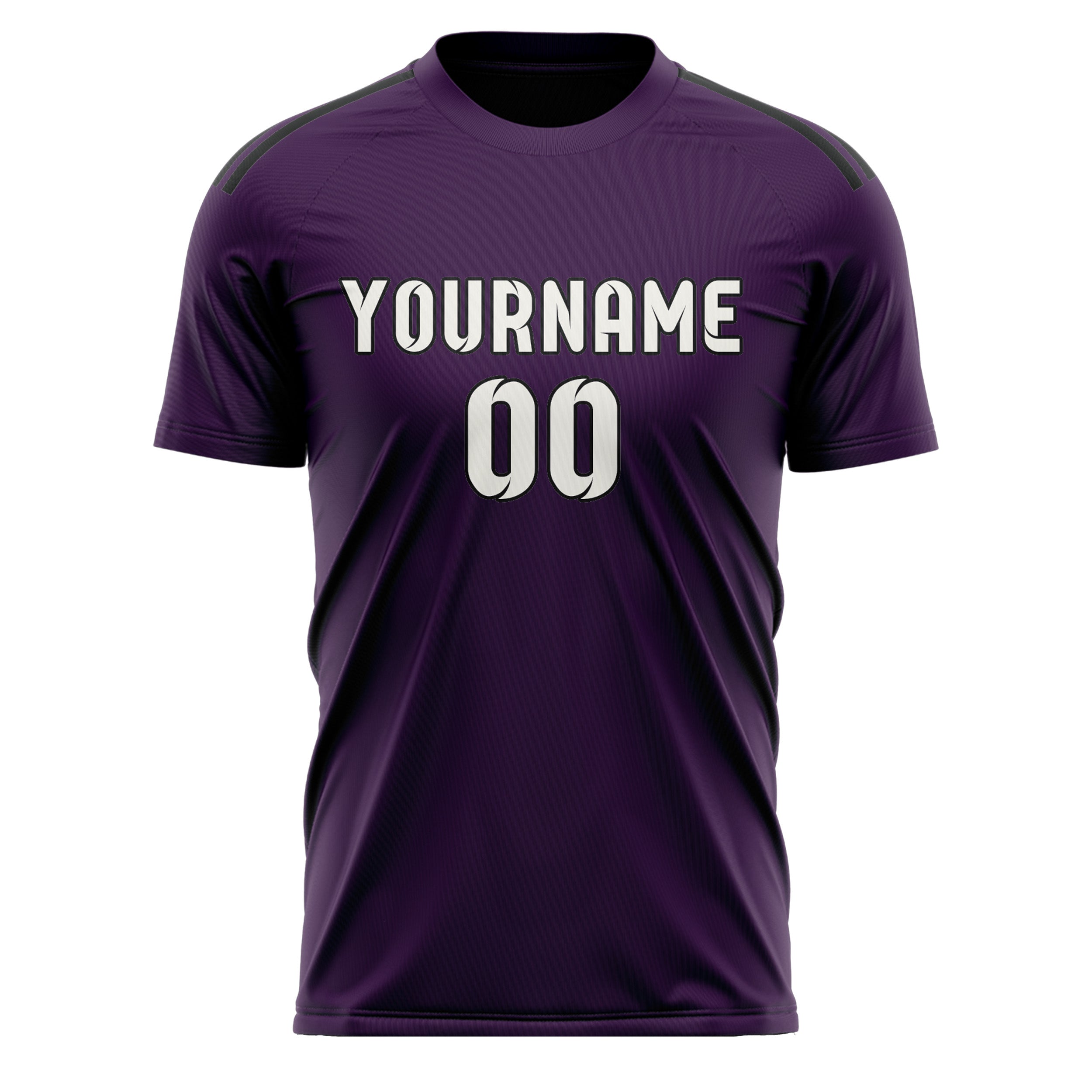 Maillot de football personnalisé violet et blanc